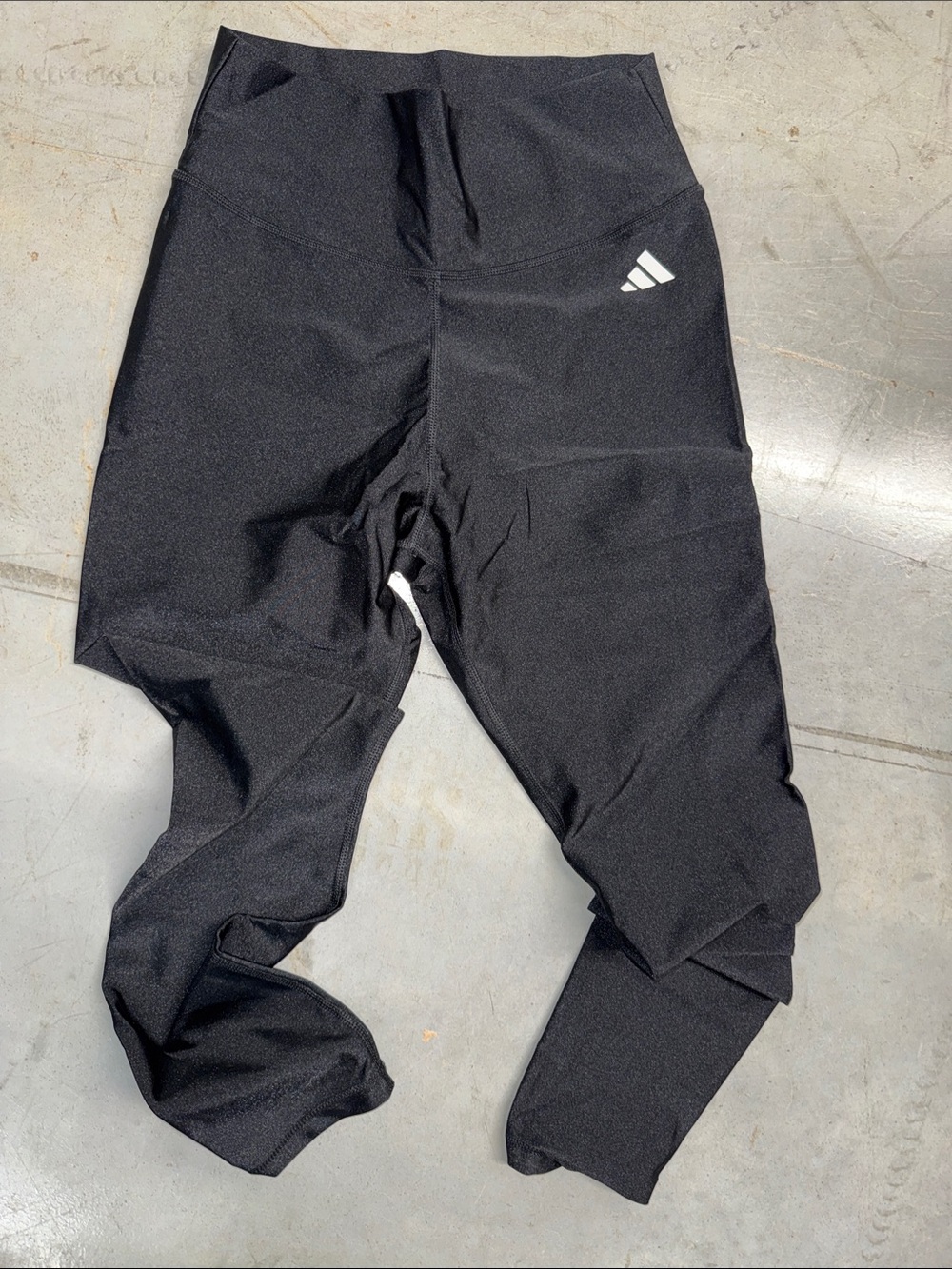 adidas Black Girls' High-Waist Athletic Leggings